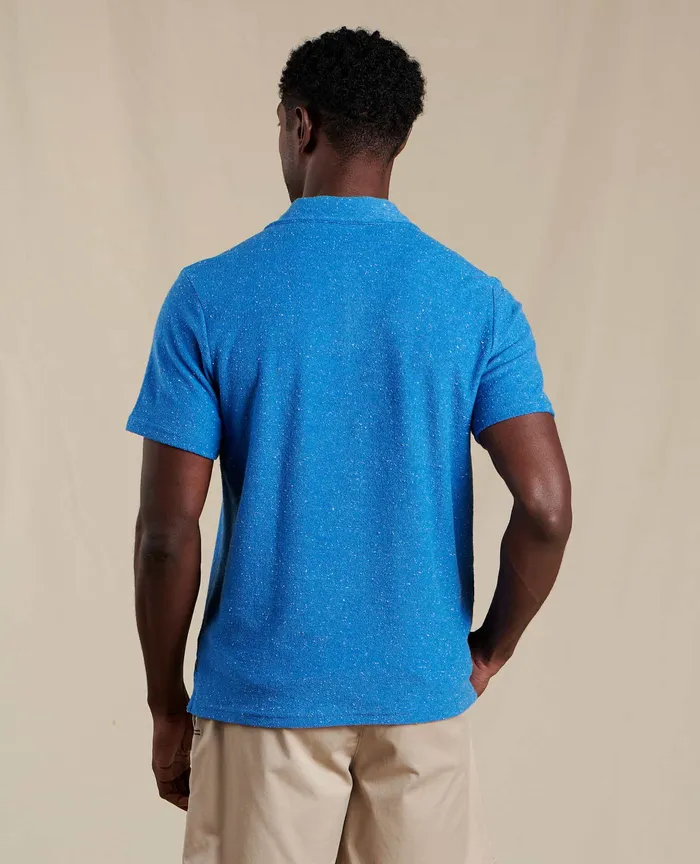 Men8217s ToadandCo Men8217s Eventide Terry Short Sleeve Polo High Dive TShirts
