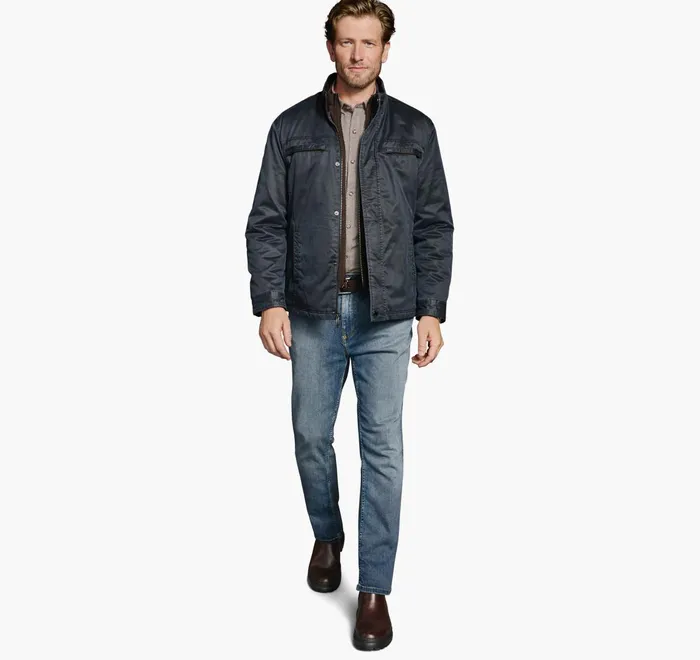 Men Antique Cotton Jacket Navy JohnstonandMurphy Coats Jackets and Vests Men Antique Cotton Jacket Navy JohnstonandMurphy Coats Jackets and Vests