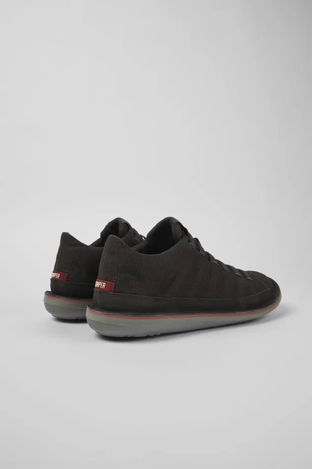 Men Beetle Black TextileNubuck Basket Bootie Camper Ankle Boots Men Beetle Black TextileNubuck Basket Bootie Camper Ankle Boots