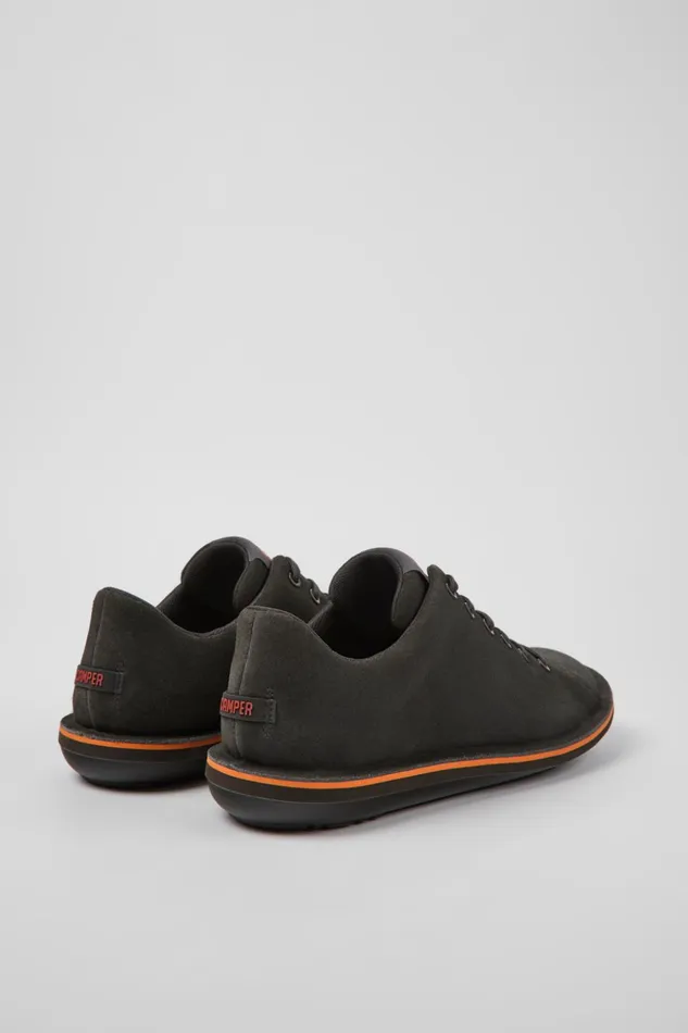 Men Beetle Dark Gray Nubuck Shoes Camper Casual Shoes Men Beetle Dark Gray Nubuck Shoes Camper Casual Shoes