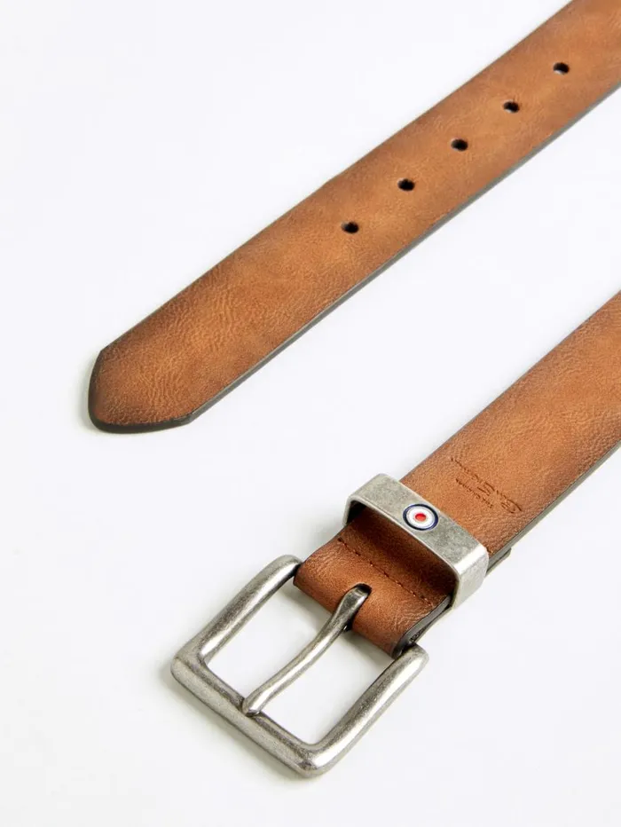 Men Ben Sherman Belts Lynton Leather Dress Belt 8211 Tan
