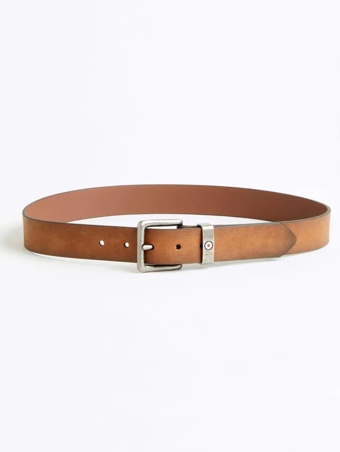 Men Ben Sherman Belts Lynton Leather Dress Belt 8211 Tan