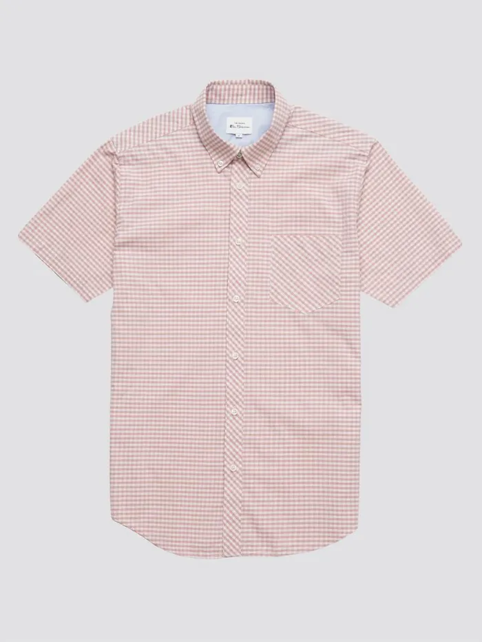 Men Ben Sherman Heritage Check Shirts Signature Gingham ShortSleeve Shirt 8211 Raspberry Men Ben Sherman Heritage Check Shirts Signature Gingham ShortSleeve Shirt 8211 Raspberry