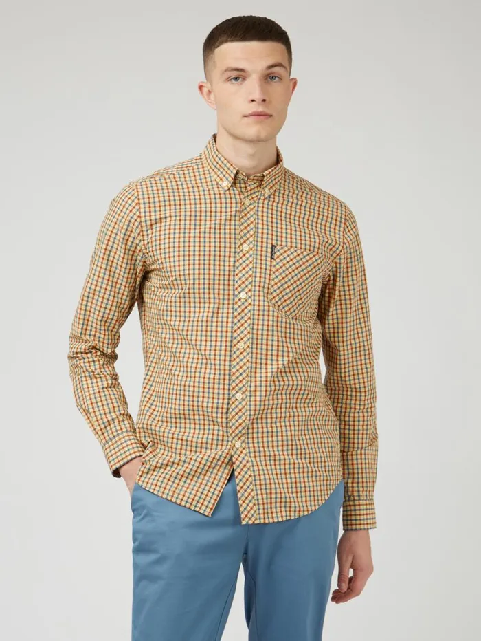 Men Ben Sherman Heritage Check Shirts Signature House Check LongSleeve Shirt 8211 Lemon Men Ben Sherman Heritage Check Shirts Signature House Check LongSleeve Shirt 8211 Lemon