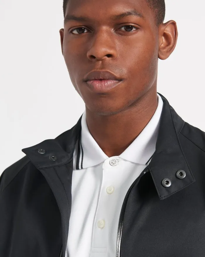 Men Ben Sherman Jackets and Outerwear Waterproof Harrington Jacket 8211 Black
