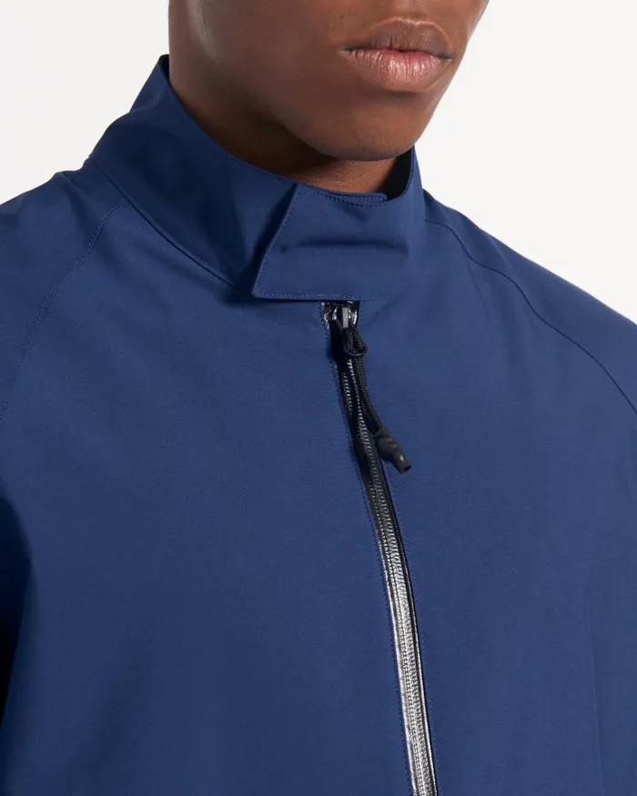 Men Ben Sherman Jackets and Outerwear Waterproof Harrington Jacket 8211 Marine