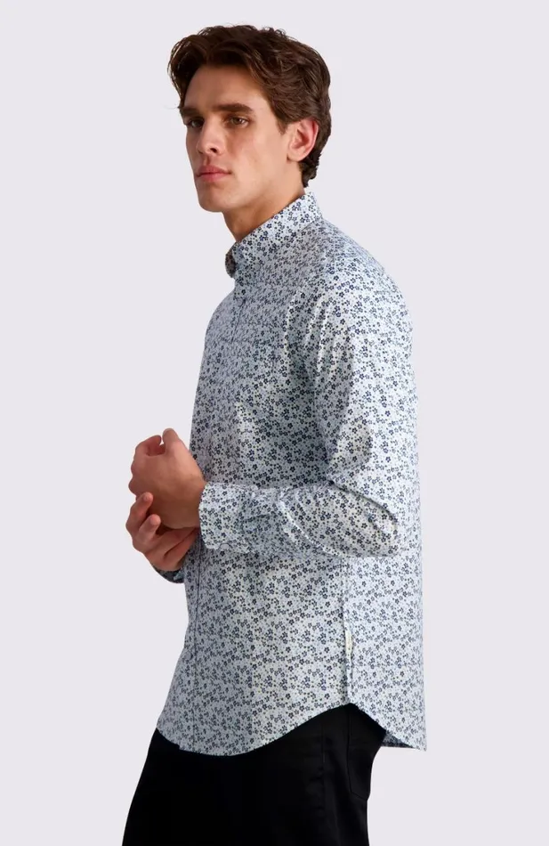 Men Ben Sherman Long Sleeve Shirts Floral Print LongSleeve Shirt