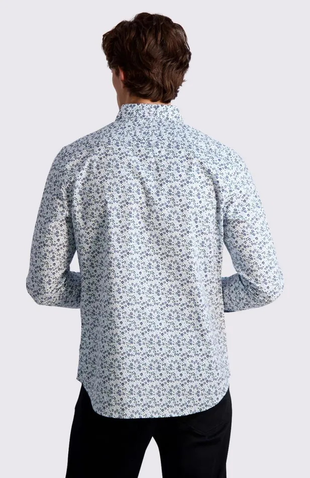 Men Ben Sherman Long Sleeve Shirts Floral Print LongSleeve Shirt
