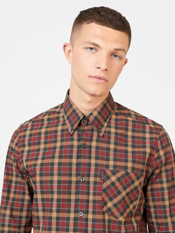 Men Ben Sherman Long Sleeve Shirts Signature Classic Check Shirt 8211 Red Men Ben Sherman Long Sleeve Shirts Signature Classic Check Shirt 8211 Red