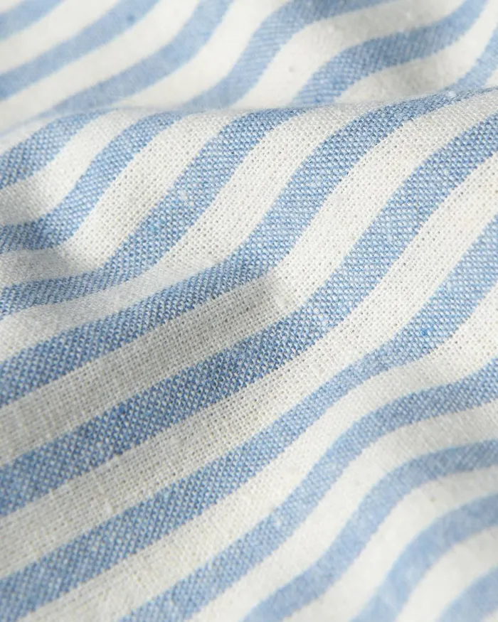 Men Ben Sherman Oxford Shirts Oxford Stripe LongSleeve Shirt 8211 Pale Blue