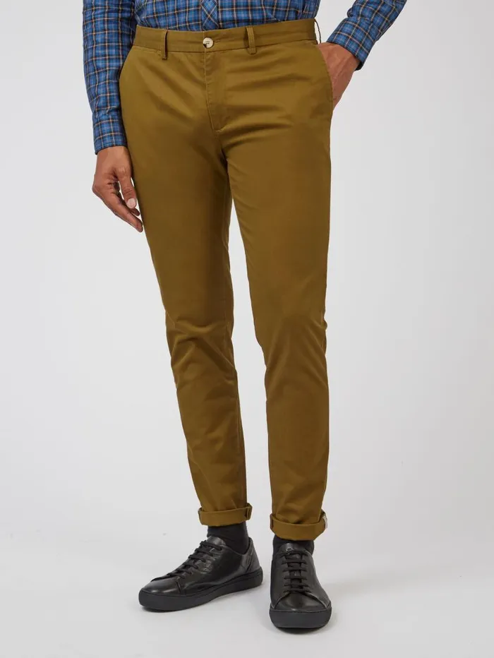 Men Ben Sherman Pants and Chinos Signature Skinny Stretch Chino Pant 8211 Bronze Men Ben Sherman Pants and Chinos Signature Skinny Stretch Chino Pant 8211 Bronze