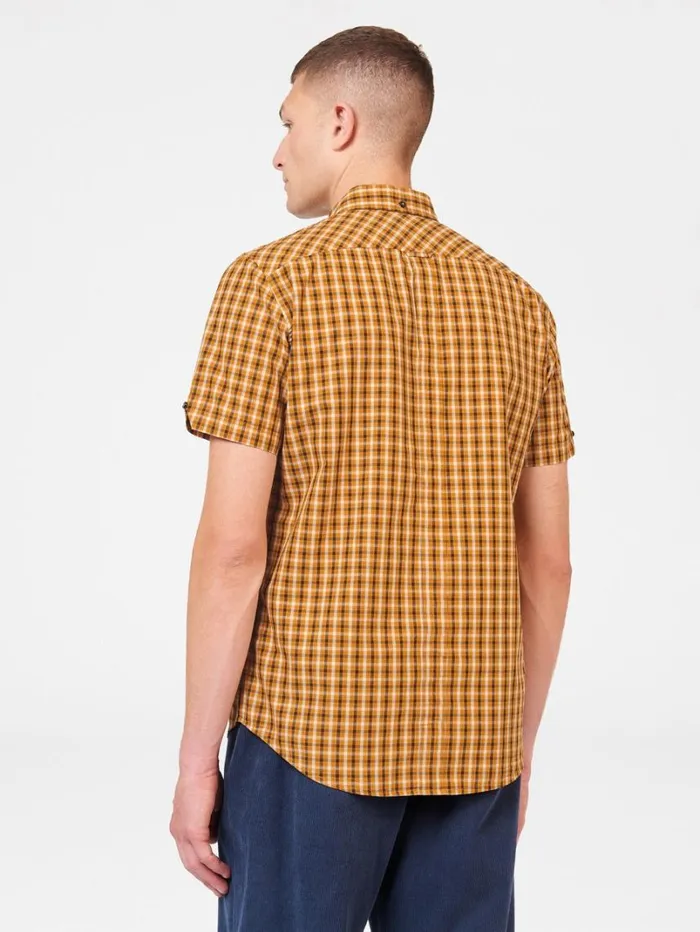 Men Ben Sherman Short Sleeve Shirts Signature House Check ShortSleeve Shirt 8211 Mustard Men Ben Sherman Short Sleeve Shirts Signature House Check ShortSleeve Shirt 8211 Mustard