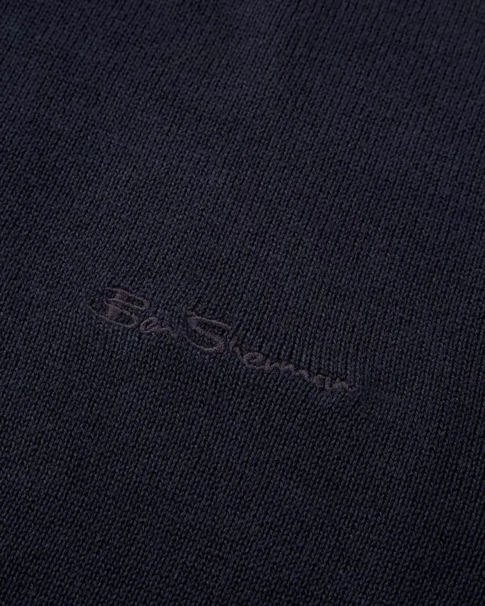 Men Ben Sherman Sweaters and Knits Signature Knit Crewneck Sweater 8211 Dark Navy