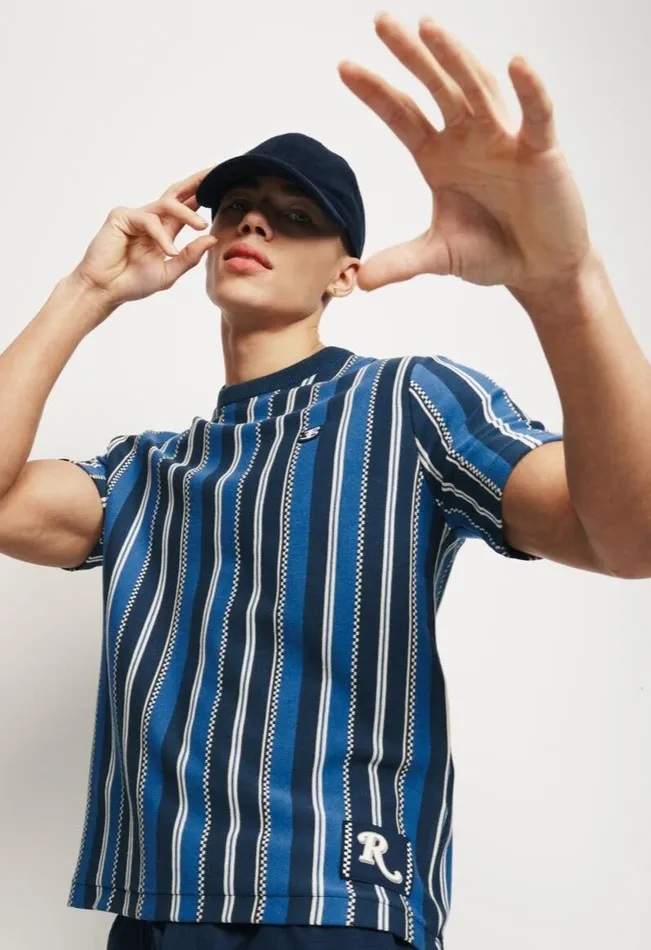 Men Ben Sherman TShirts and Graphic Tees Rolling Stone Knitted Stripe Tee Men Ben Sherman TShirts and Graphic Tees Rolling Stone Knitted Stripe Tee
