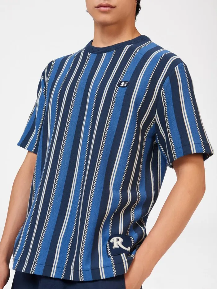 Men Ben Sherman TShirts and Graphic Tees Rolling Stone Knitted Stripe Tee Men Ben Sherman TShirts and Graphic Tees Rolling Stone Knitted Stripe Tee