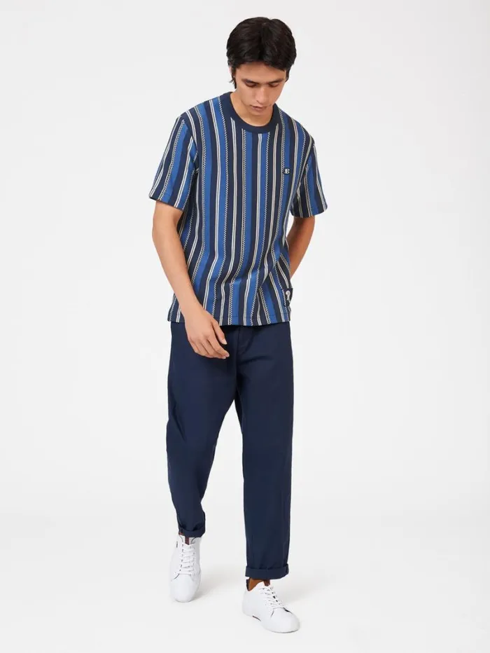 Men Ben Sherman TShirts and Graphic Tees Rolling Stone Knitted Stripe Tee Men Ben Sherman TShirts and Graphic Tees Rolling Stone Knitted Stripe Tee