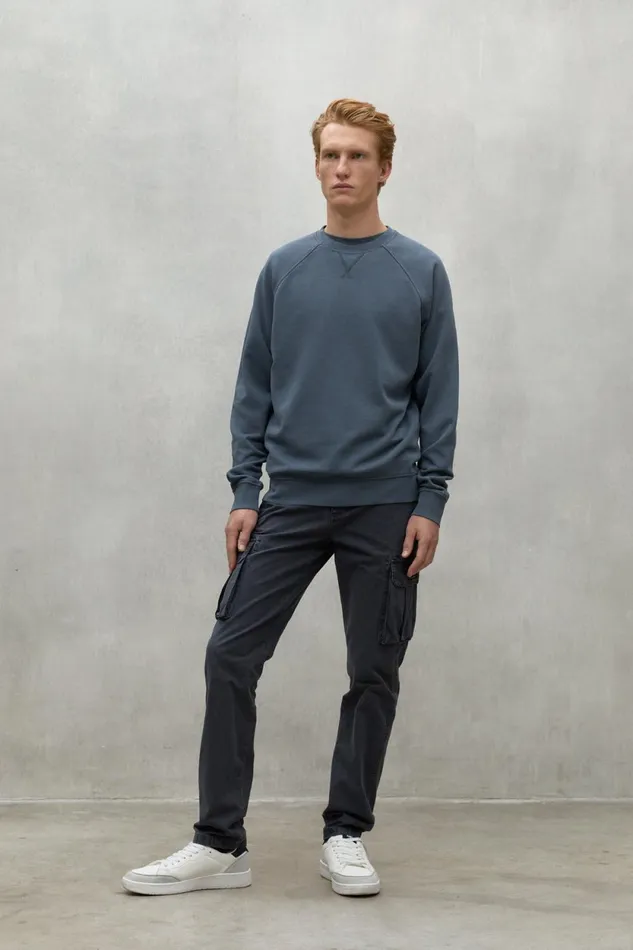 Men Blue Berja Sweatshirt Ecoalf Sweatshirts