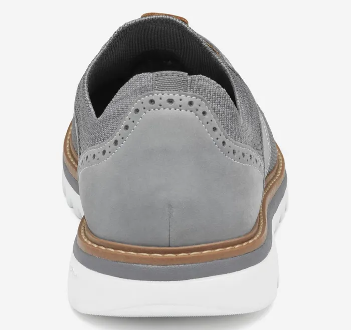 Men Braydon Knit Saddle Gray Knitnubuck JohnstonandMurphy LaceUps Men Braydon Knit Saddle Gray Knitnubuck JohnstonandMurphy LaceUps