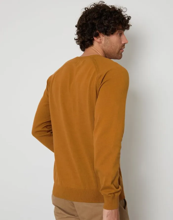 Men Camel Crew Neck Knitted Jumper Threadbare Jumpers Men Camel Crew Neck Knitted Jumper Threadbare Jumpers