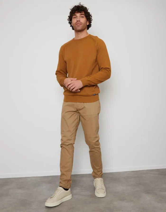 Men Camel Crew Neck Knitted Jumper Threadbare Jumpers Men Camel Crew Neck Knitted Jumper Threadbare Jumpers