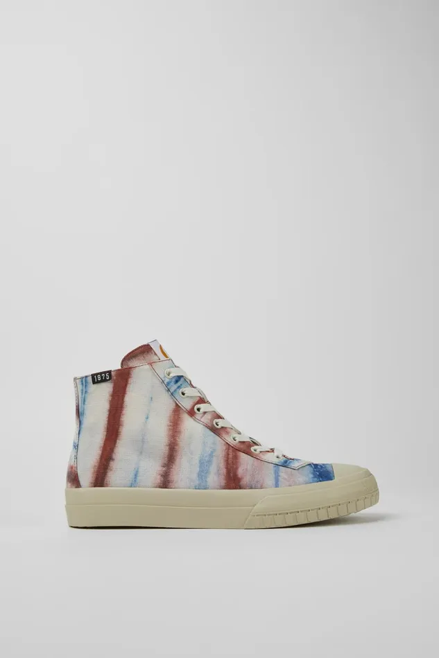 Men Camper X EFI Multicolored Organic Cotton Sneakers Camper Ankle Boots Men Camper X EFI Multicolored Organic Cotton Sneakers Camper Ankle Boots