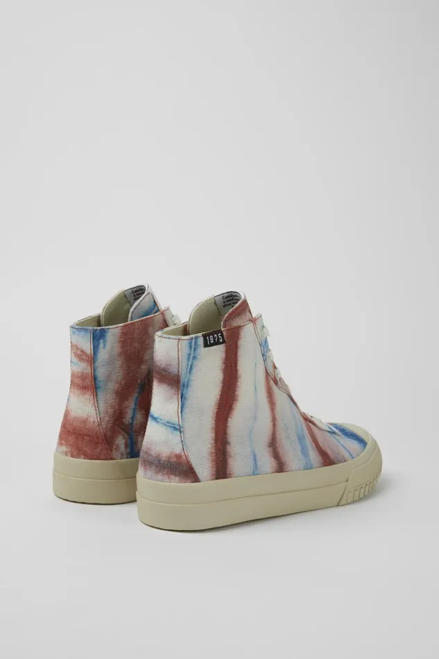 Men Camper X EFI Multicolored Organic Cotton Sneakers Camper Ankle Boots Men Camper X EFI Multicolored Organic Cotton Sneakers Camper Ankle Boots