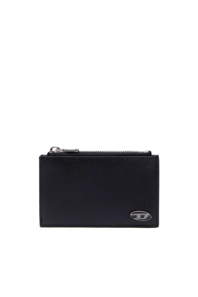 Men Card Holder Coin M Black Diesel Wallets