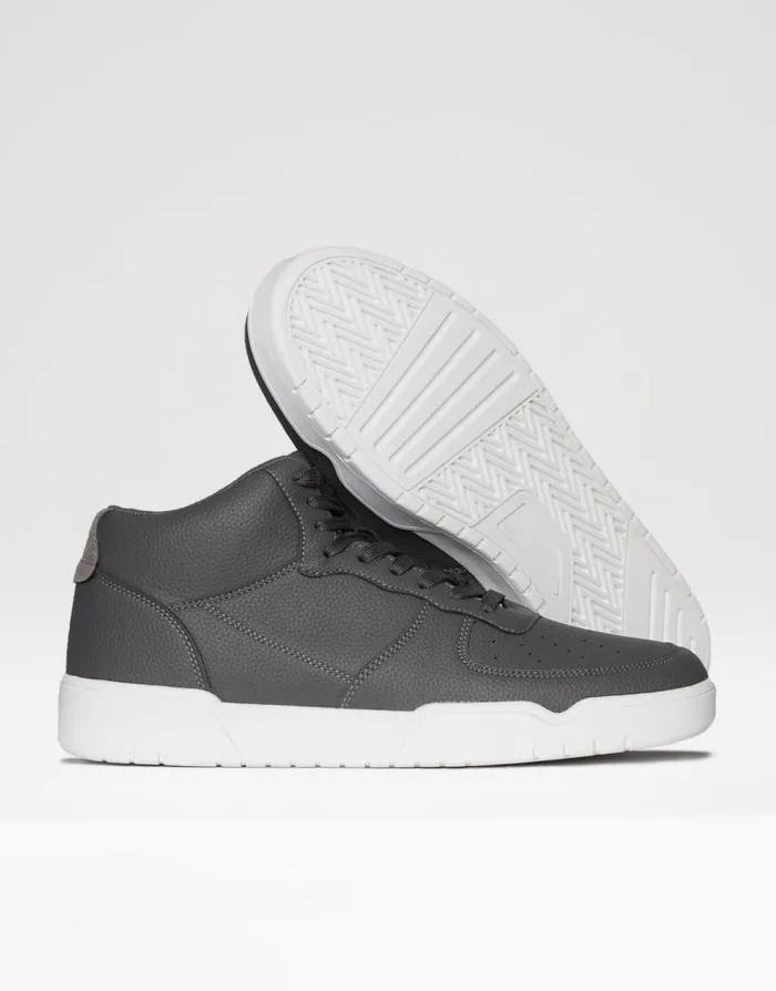 Men Charcoal Classic High Top Trainers Threadbare Trainers Men Charcoal Classic High Top Trainers Threadbare Trainers