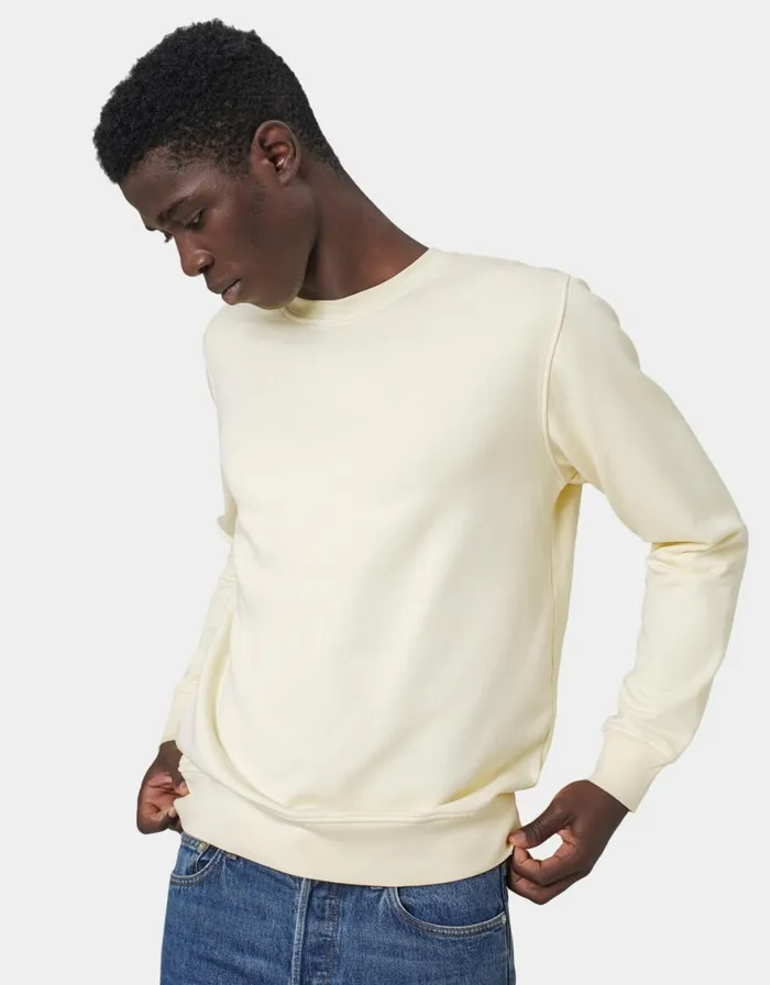 Men Crewneck Sweatshirts Colorful Standard Classic Organic Crew Bubblegum Pink