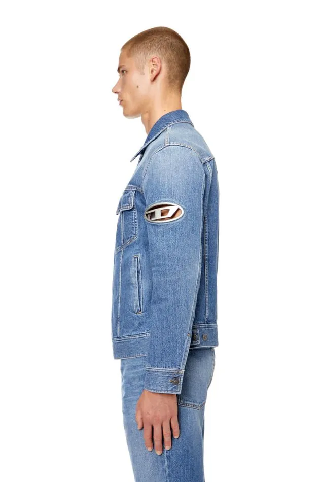 Men DBarcyFsc Light Blue Diesel Outerwear And Jackets Men DBarcyFsc Light Blue Diesel Outerwear And Jackets