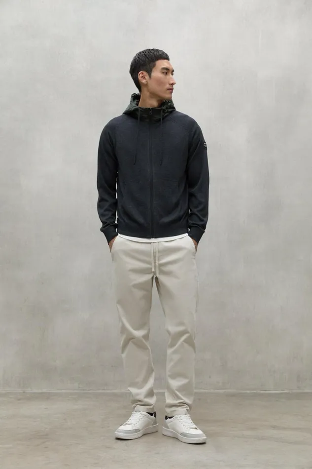 Men Dark Grey Peral Sweatshirt Ecoalf Knitwear