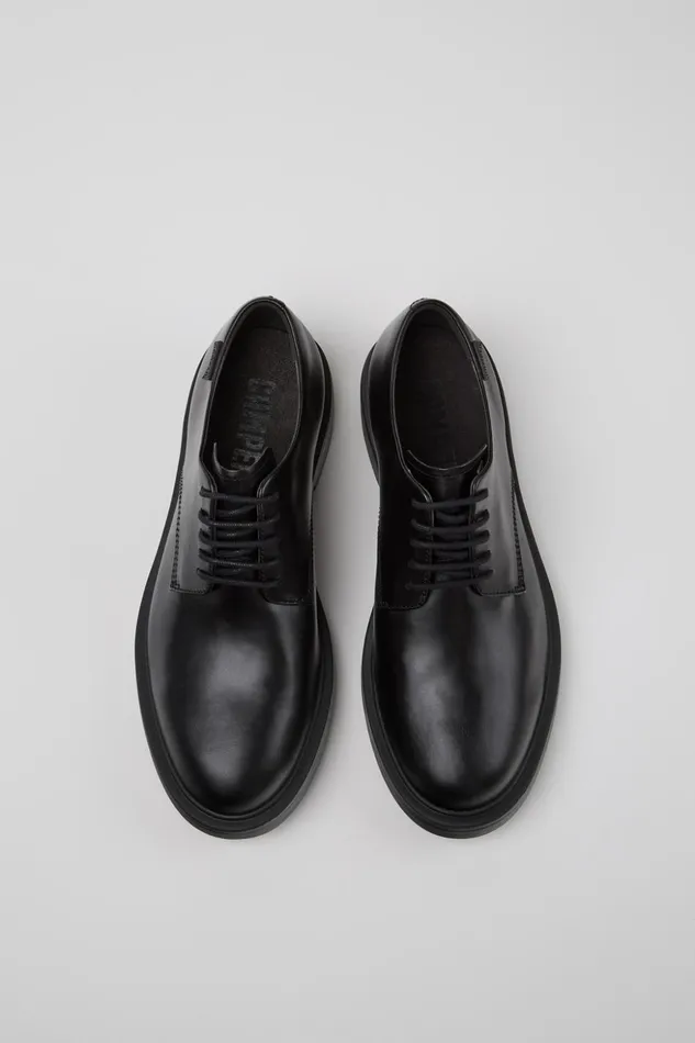 Men Dean Black Leather Shoes Camper Formal Shoes Men Dean Black Leather Shoes Camper Formal Shoes