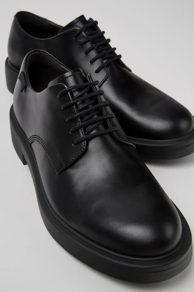 Men Dean Black Leather Shoes Camper Formal Shoes Men Dean Black Leather Shoes Camper Formal Shoes