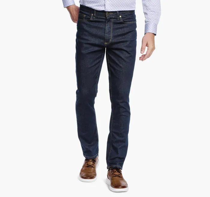 Men Denim Jeans Dark Wash JohnstonandMurphy Pants and Jeans