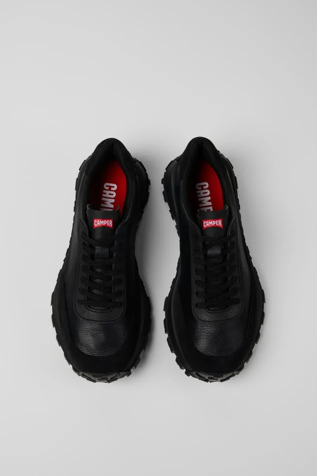 Men Drift Trail VIBRAM Black Leather And Nubuck Sneakers Camper Sneakers Men Drift Trail VIBRAM Black Leather And Nubuck Sneakers Camper Sneakers