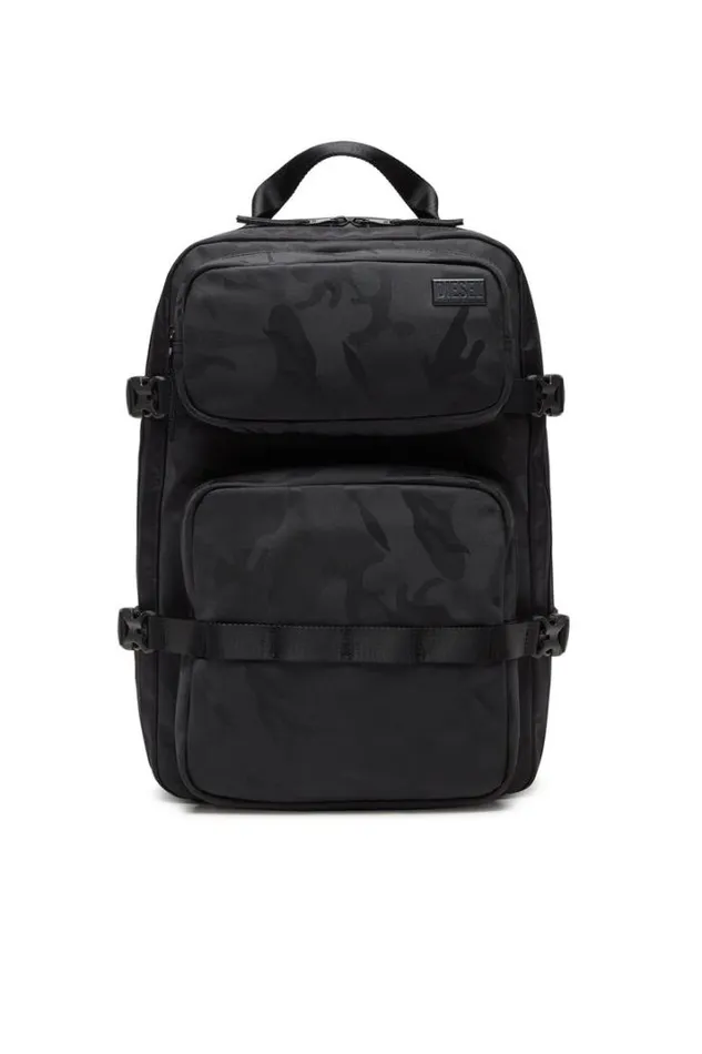 Men Dsrt Backpack Black Diesel Backpacks