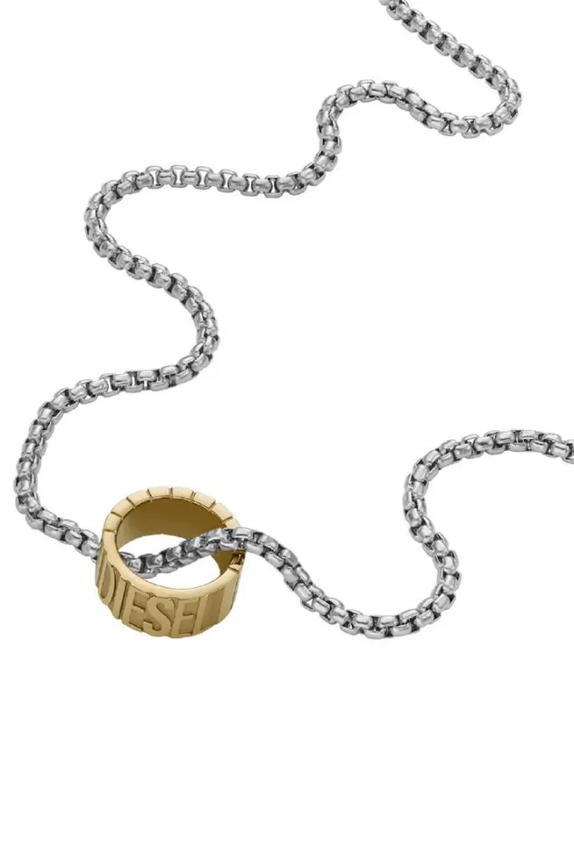 Men Dx1398 Gold Diesel Jewelry
