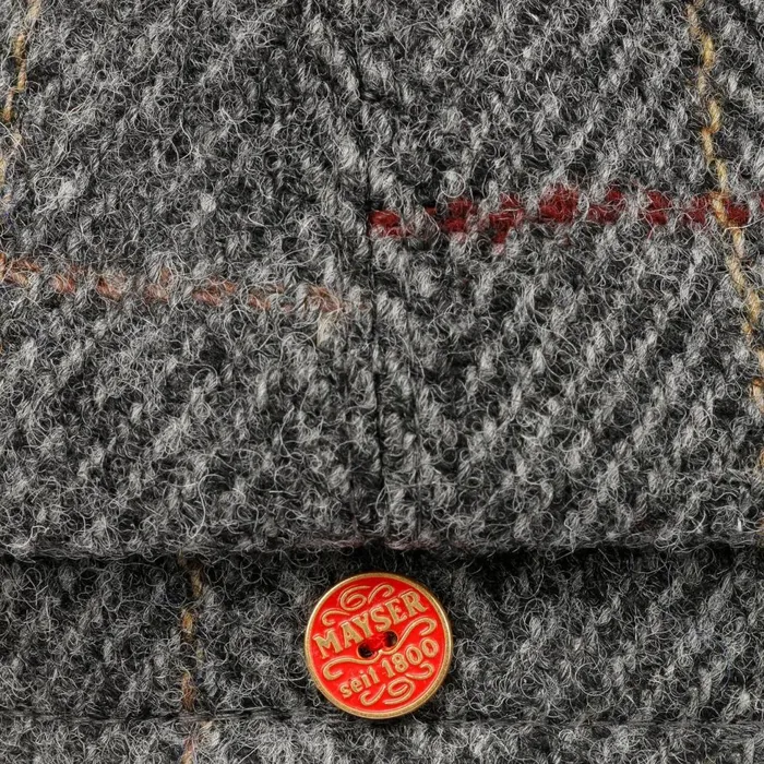 Men Flat Caps Mayser Seven Premium Harris Tweed Flat Cap Blue Men Flat Caps Mayser Seven Premium Harris Tweed Flat Cap Blue