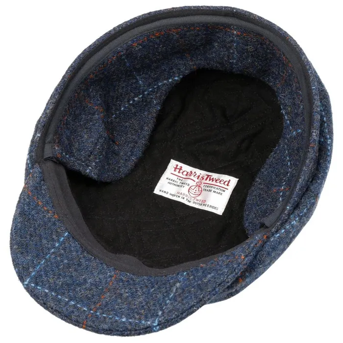 Men Flat Caps Mayser Seven Premium Harris Tweed Flat Cap Blue Men Flat Caps Mayser Seven Premium Harris Tweed Flat Cap Blue