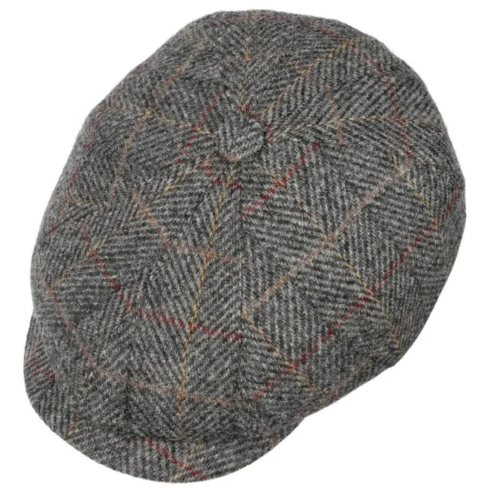 Men Flat Caps Mayser Seven Premium Harris Tweed Flat Cap Blue Men Flat Caps Mayser Seven Premium Harris Tweed Flat Cap Blue