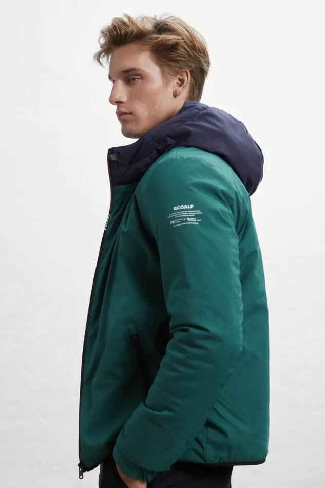 Men Green Cartes Jacket Ecoalf Coats And Jackets