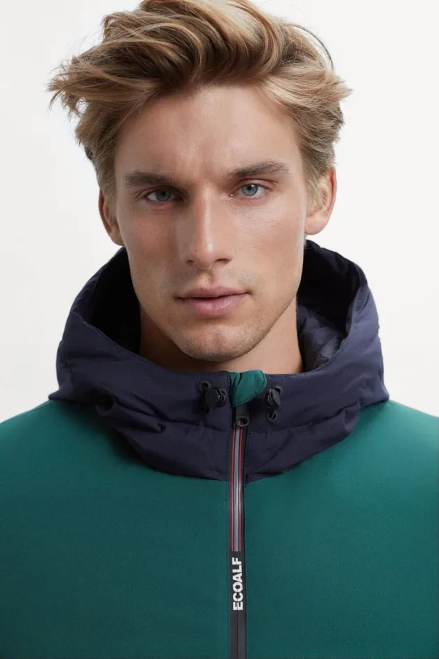 Men Green Cartes Jacket Ecoalf Coats And Jackets