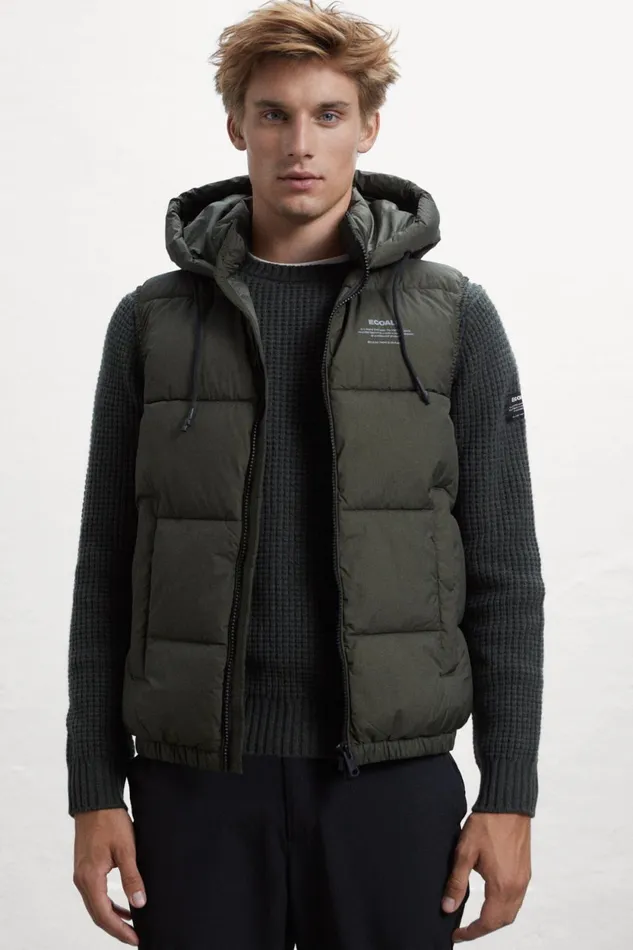 Men Green Dablam Vest Ecoalf Vests