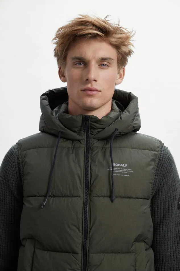 Men Green Dablam Vest Ecoalf Vests