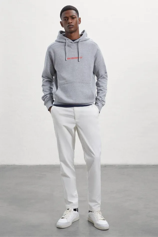 Men Grey Barca Sweatshirt Ecoalf Sweatshirts