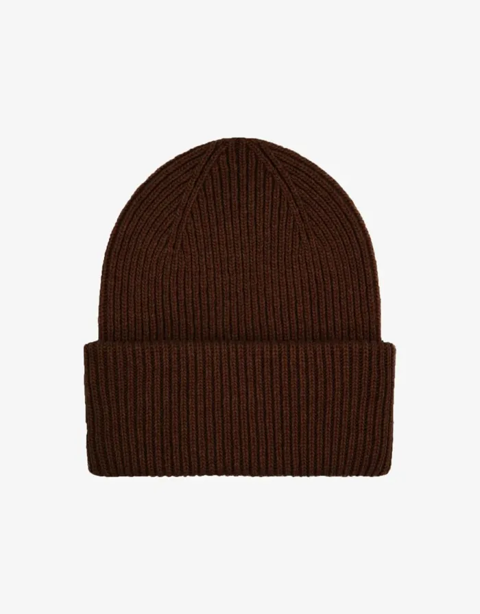 Men Hats Colorful Standard Merino Wool Hat Coffee Brown