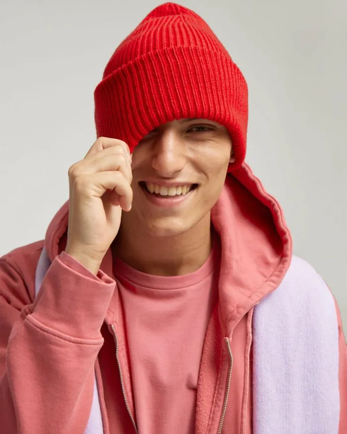 Men Hats Colorful Standard Merino Wool Hat Coffee Brown