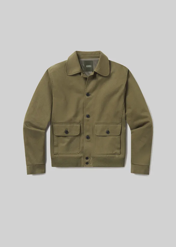 Men Jackets Citizens Of Humanity Utility Jacket In Army Green