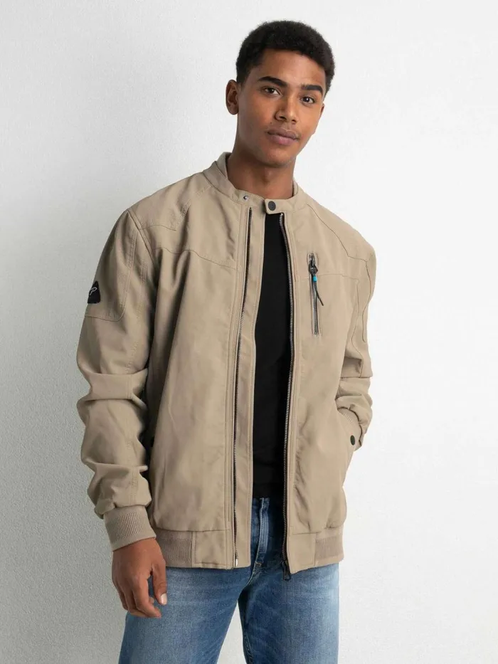 Men Jackets Petrol Industries Biker Jacket Wild Dessert