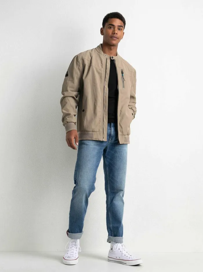 Men Jackets Petrol Industries Biker Jacket Wild Dessert